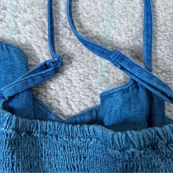 Old Navy Chambray Denim Romper Size XXL Cotton Spring Summer Festival Playsuit - Picture 6 of 11